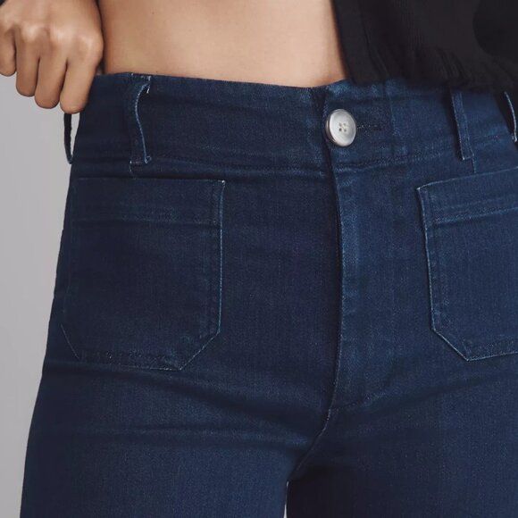 Anthropologie The Colette Crop High-Rise Wide-Leg Jeans by Maeve 28P 28 P NWT - Picture 4 of 8